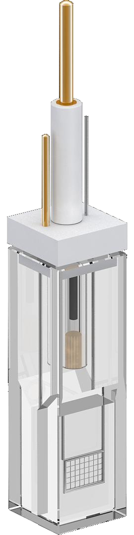 Thin-film spectro-electrochemical cell (open), C013-1