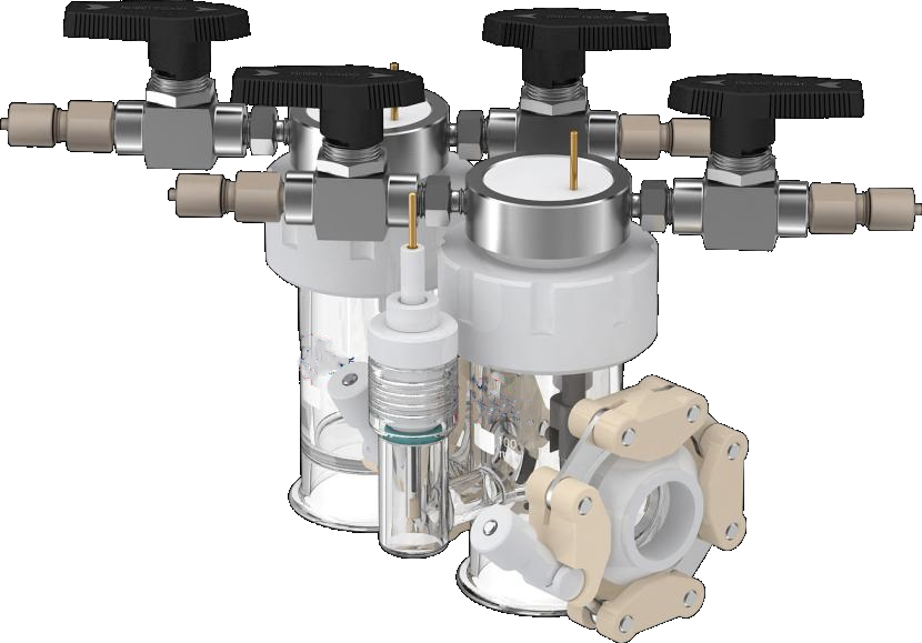 3H type replaceable film photoelectrochemical cell (single light window, absolute seal) Model: C025-2