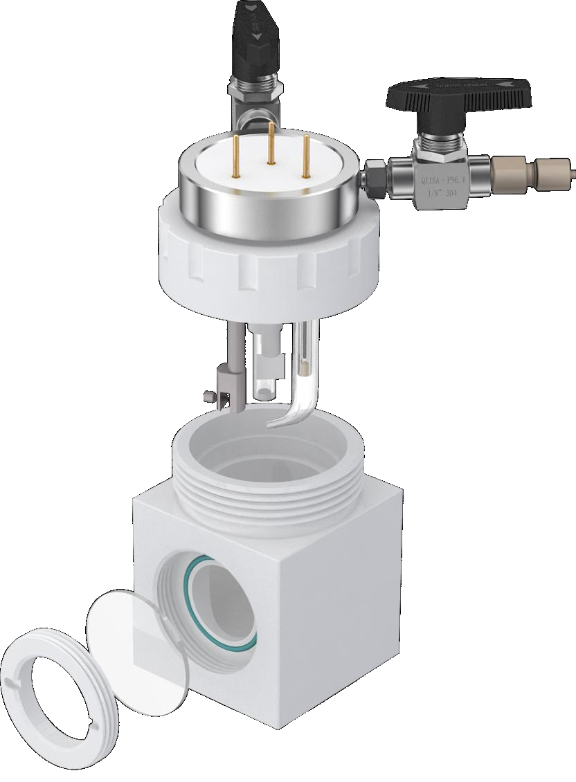 Single-cell full PTFE photoelectrochemical cell (absolutely sealed), C026-2