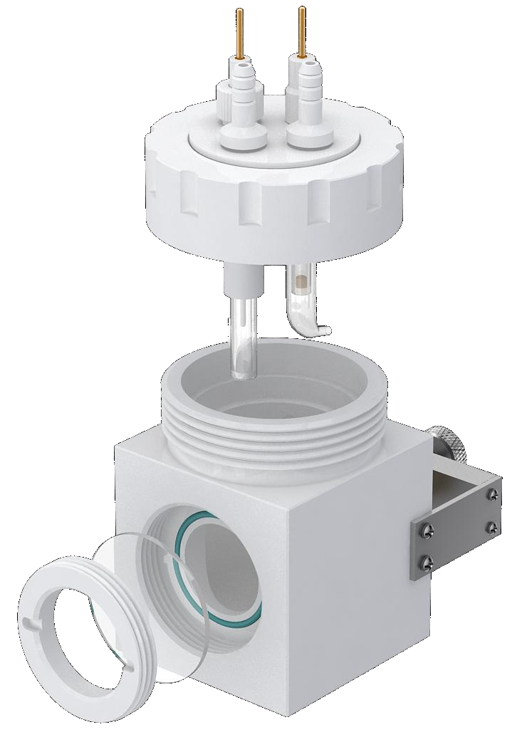 Single-cell full PTFE photoelectrochemical cell (relatively sealed, bracket type), C026-3