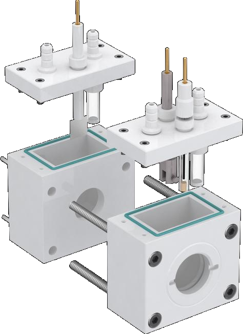 Full PTFE H-type replaceable membrane photoelectrochemical cell, C032-1