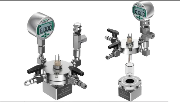 Single-chamber pressure cell  (standard or With light windows or Small volume ) Model: P001-1 P001-2 P001-10
