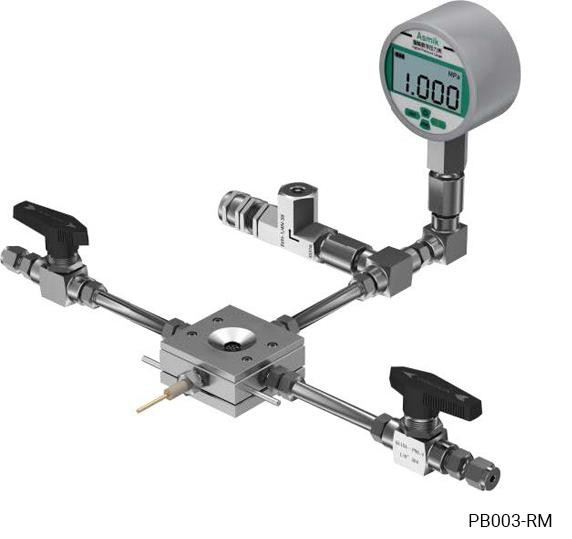 In-situ Raman pressure three-electrode battery testing cell Model: PB003-RM