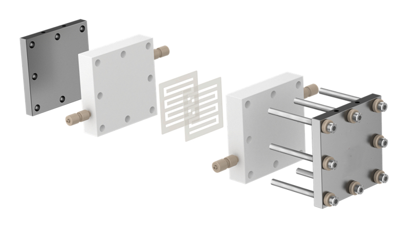Replaceable flow channel MEA electrolyzer