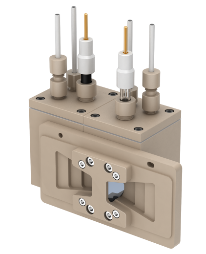 In-situ Infrared H-Type Electrochemical Cell with Internal Reflection, Model: IFA