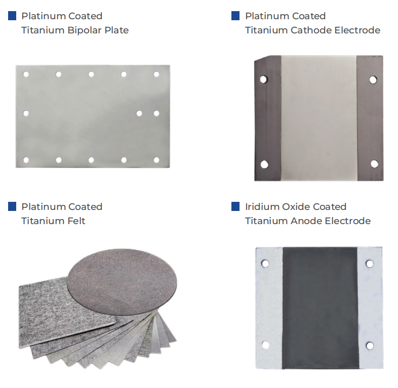 （Customized）Platinum coated titanium electrodes / Iridium oxide coated titanium anodes can be customized for coating surface density