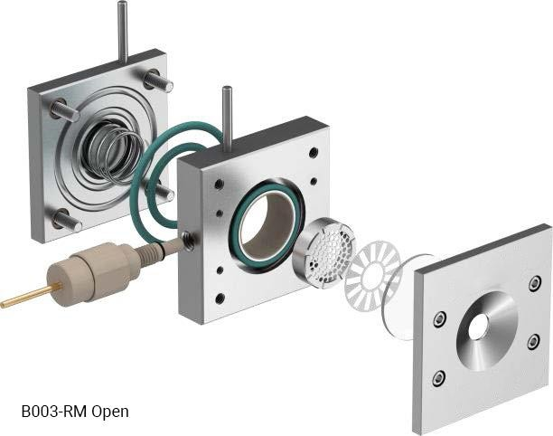 In-situ Raman three-electrode battery testing cell 