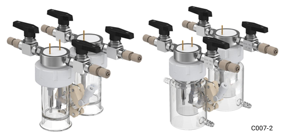 2H type replaceable membrane electrochemical cell (absolutely sealed), C007-2