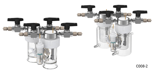 3H type replaceable membrane electrochemical cell (absolutely sealed), C008-2