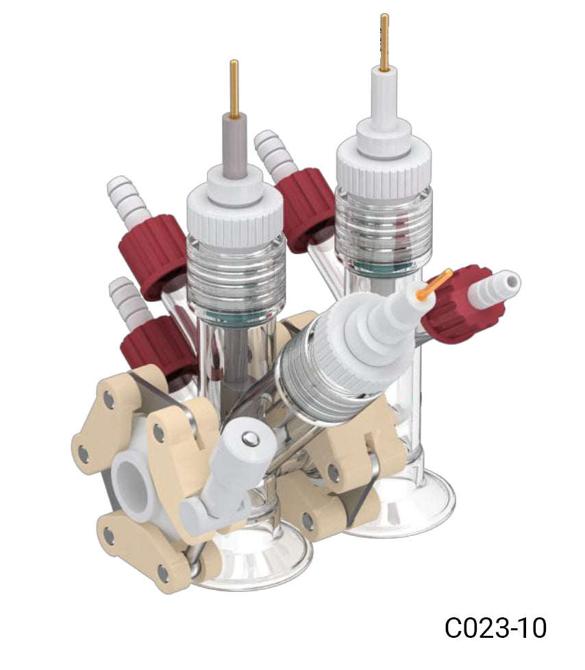Small volume photoelectrochemical cell (single optical window, relatively sealed), C023-10