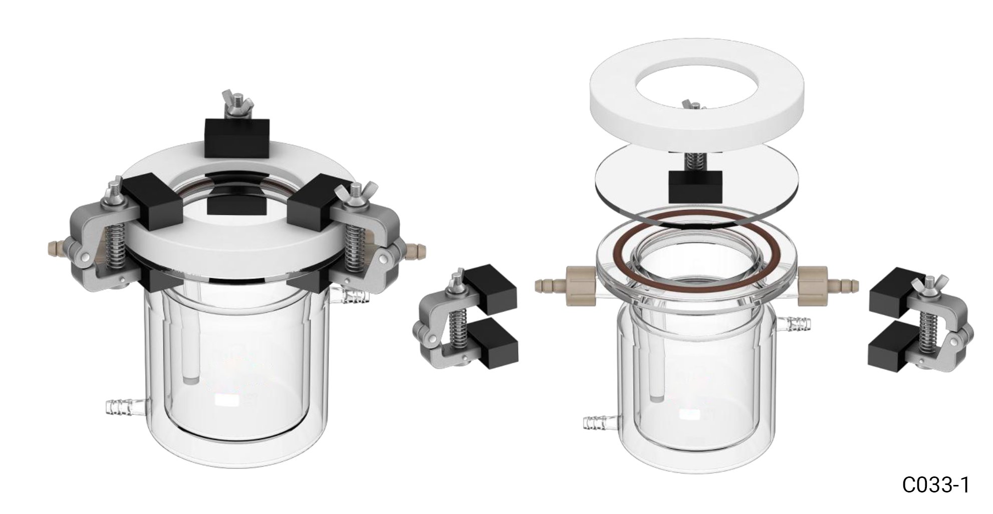 Pure Photocatalytic Cell Series Model: C033-1 (without electrodes)