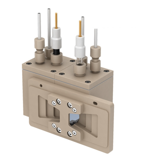 In-situ Infrared H-Type Electrochemical Cell with Internal Reflection, Model: IFA