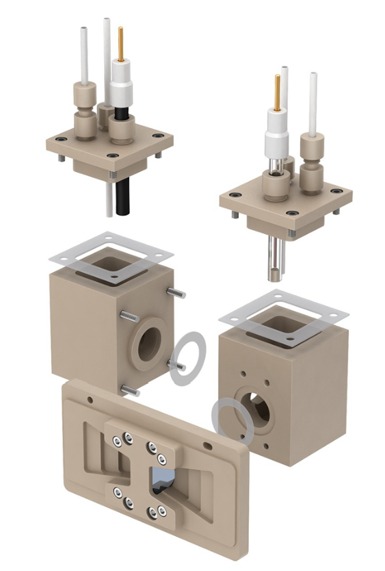 In-situ Infrared H-Type Electrochemical Cell with Internal Reflection, Model: IFA