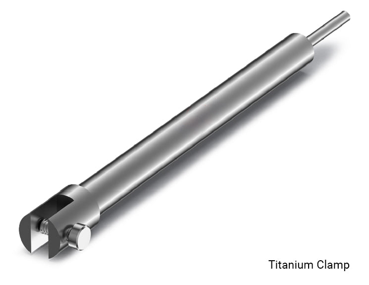 Electrode Clamp (Platinum、Glassy carbon、Gold wire、Stainless steel、Titanium、Double-knob)