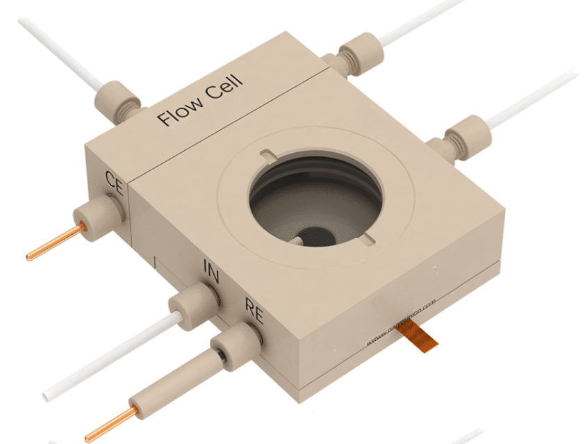 In situ Raman spectroelectrochemical cell (2H exchange membrane type), Model: C031-2