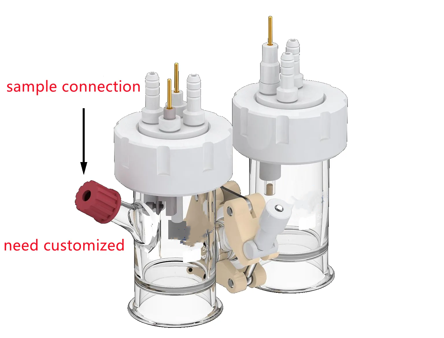 2H type replaceable membrane electrochemical cell (relatively sealed), C007-1