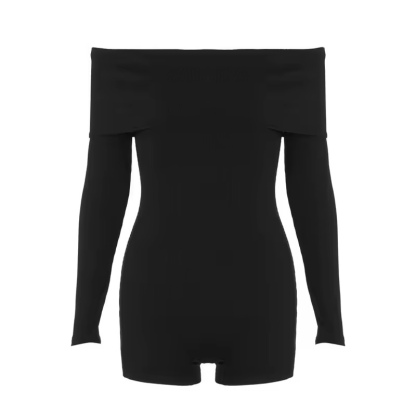 Off Shoulder Strapless Bodycon Playsuit