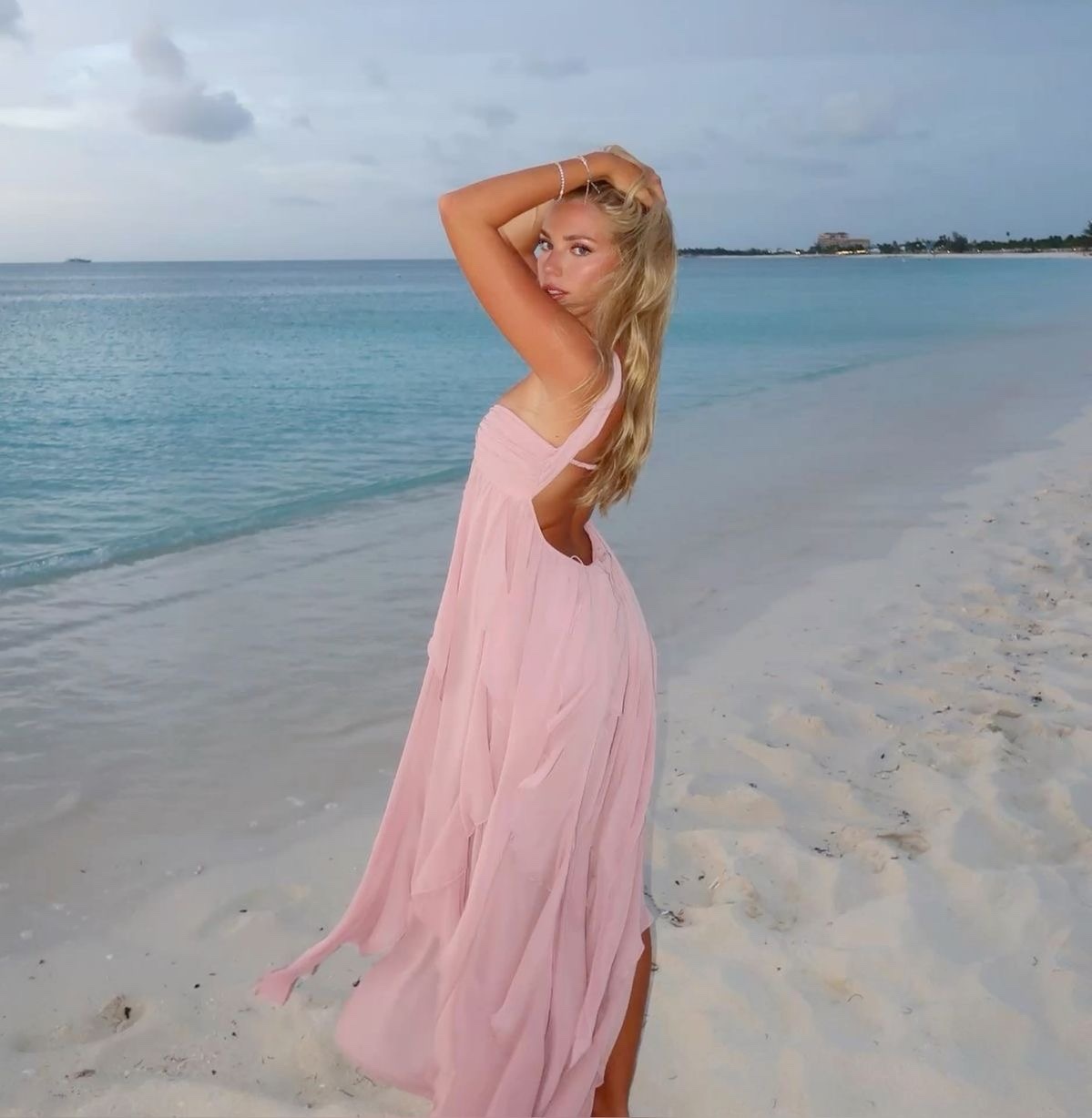 Elegant Ruffle Layered Strapless Maxi Dress