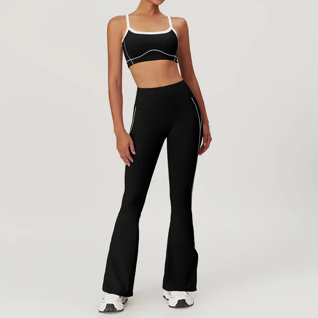 Push Up Fitness Bra & High Waist Leggings Gym Outfit
