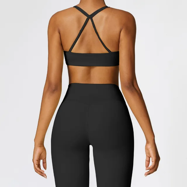 Seamless High Waist Leggings Sports Bra Gym Outfit