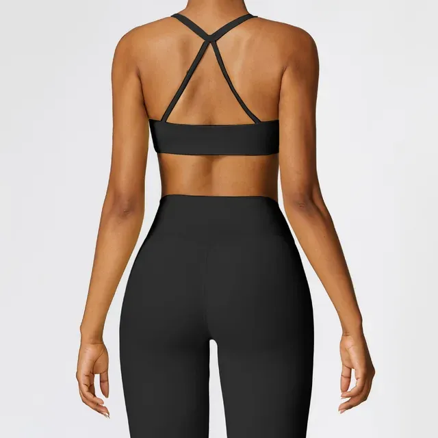 Seamless High Waist Leggings Sports Bra Gym Outfit