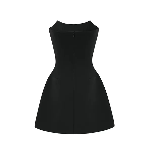 Diamond Rhinstone Embellished Mini Dress