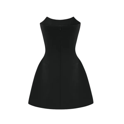 Diamond Rhinstone Embellished Mini Dress