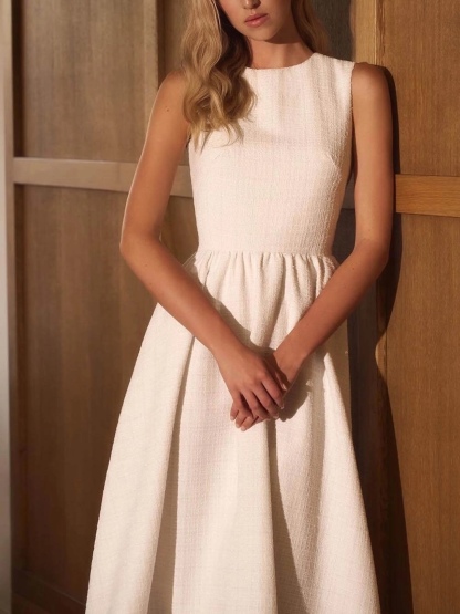Elegant Sleeveless A Line Formal Maxi Dress