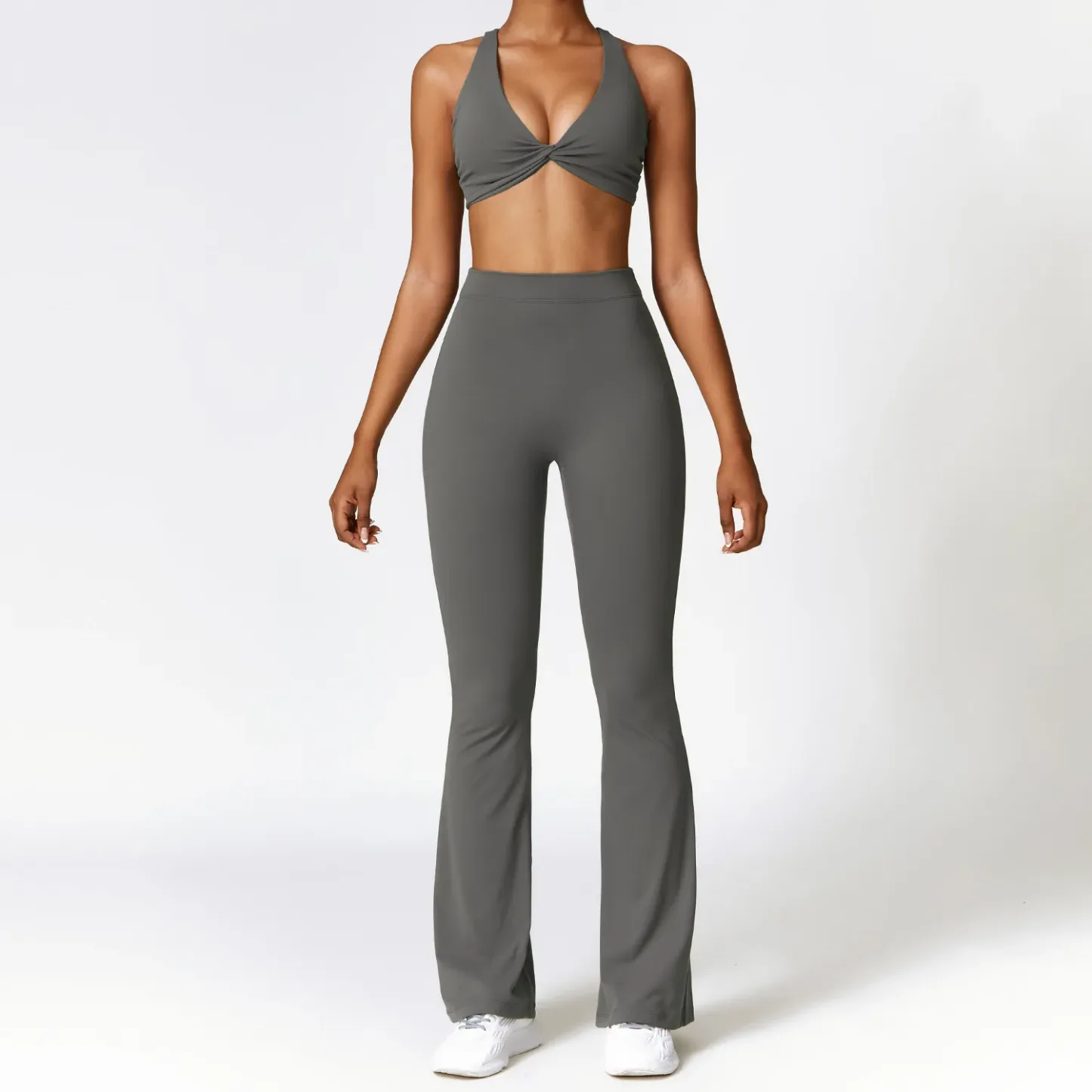 Seamless High Waist Leggings Sports Bra Gym Set