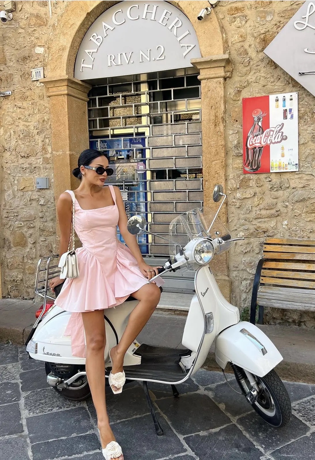 Pink A Line Vacation Bow Backless Short Mini Dress