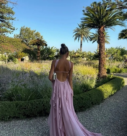Elegant Ruffle Layered Strapless Maxi Dress