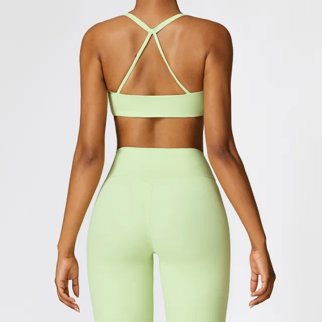 Seamless High Waist Leggings Sports Bra Gym Outfit