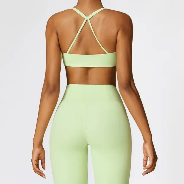 Seamless High Waist Leggings Sports Bra Gym Outfit