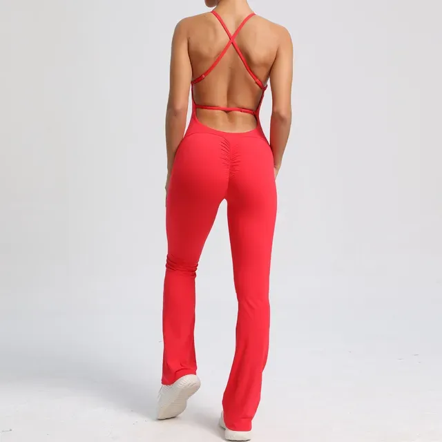 One Piece Backless Fitness Gym Outfit