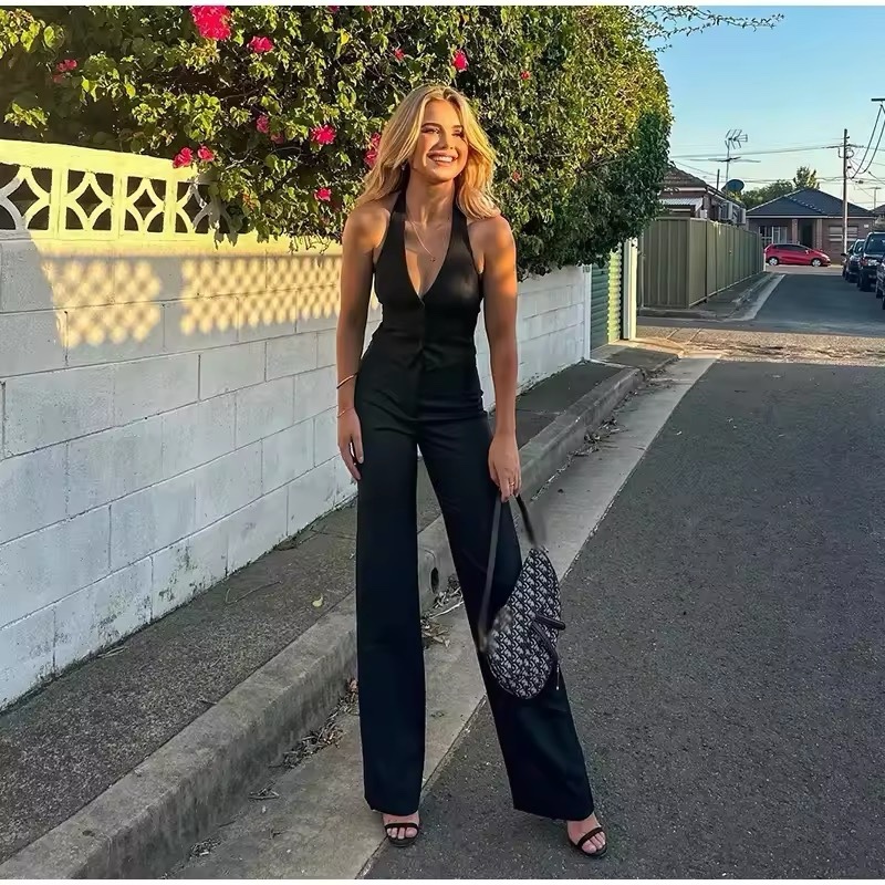 Vest & Trouser Pants Two Piece Set Elegant Outfit