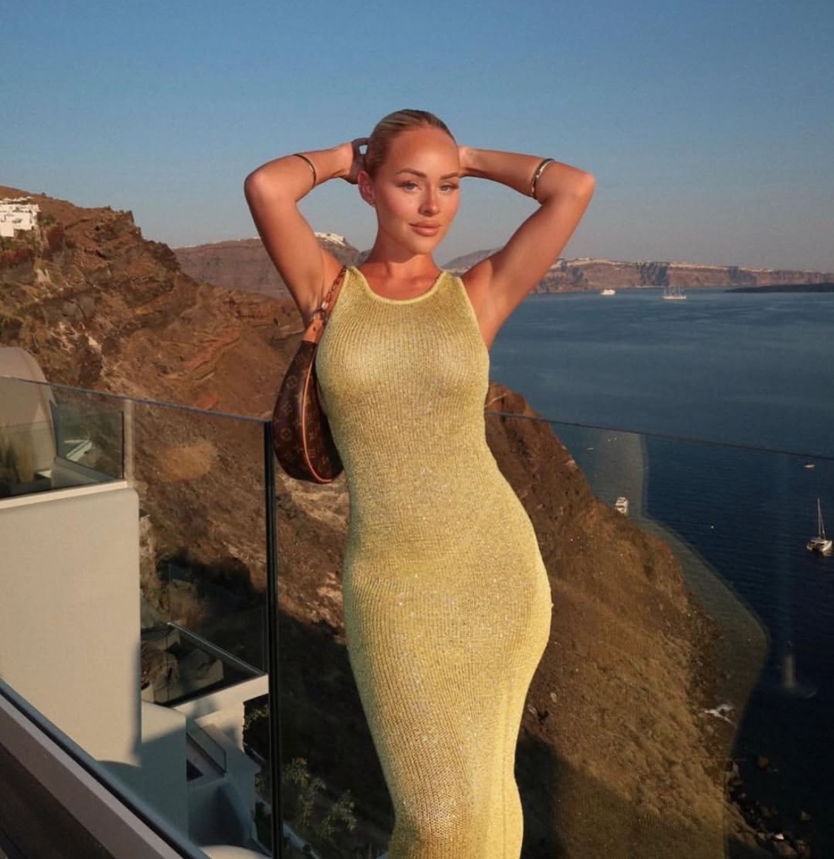 Glitter Bodycon Sleeveless Summer Vacation Holiday Maxi Dress