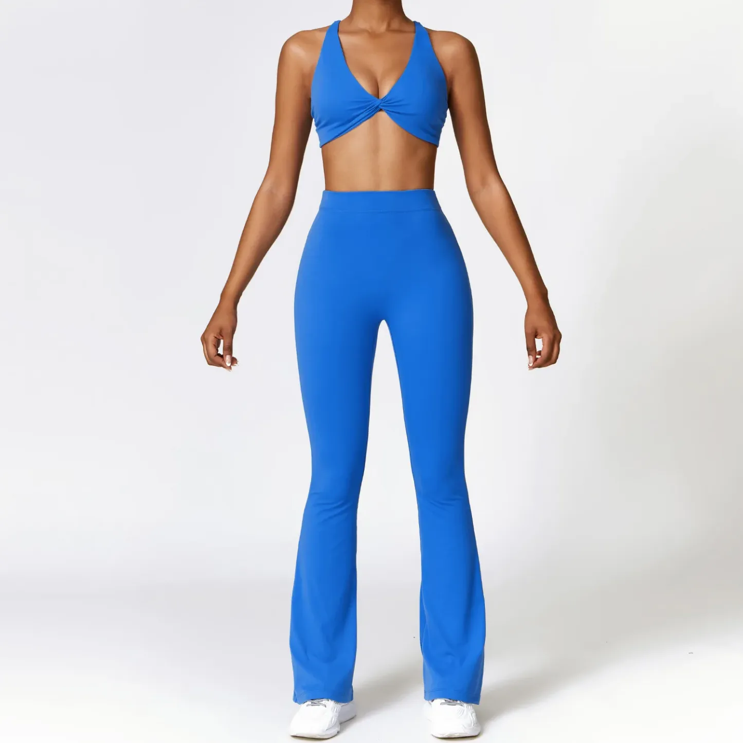 Seamless High Waist Leggings Sports Bra Gym Set