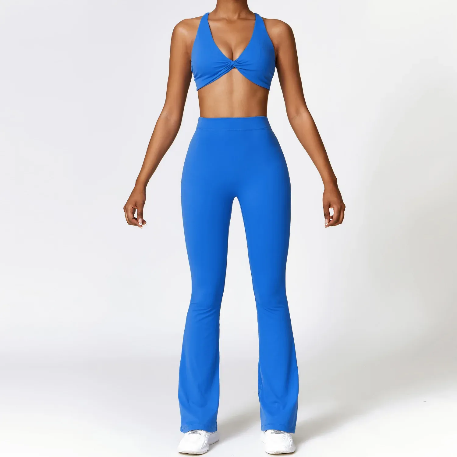 Seamless High Waist Leggings Sports Bra Gym Set