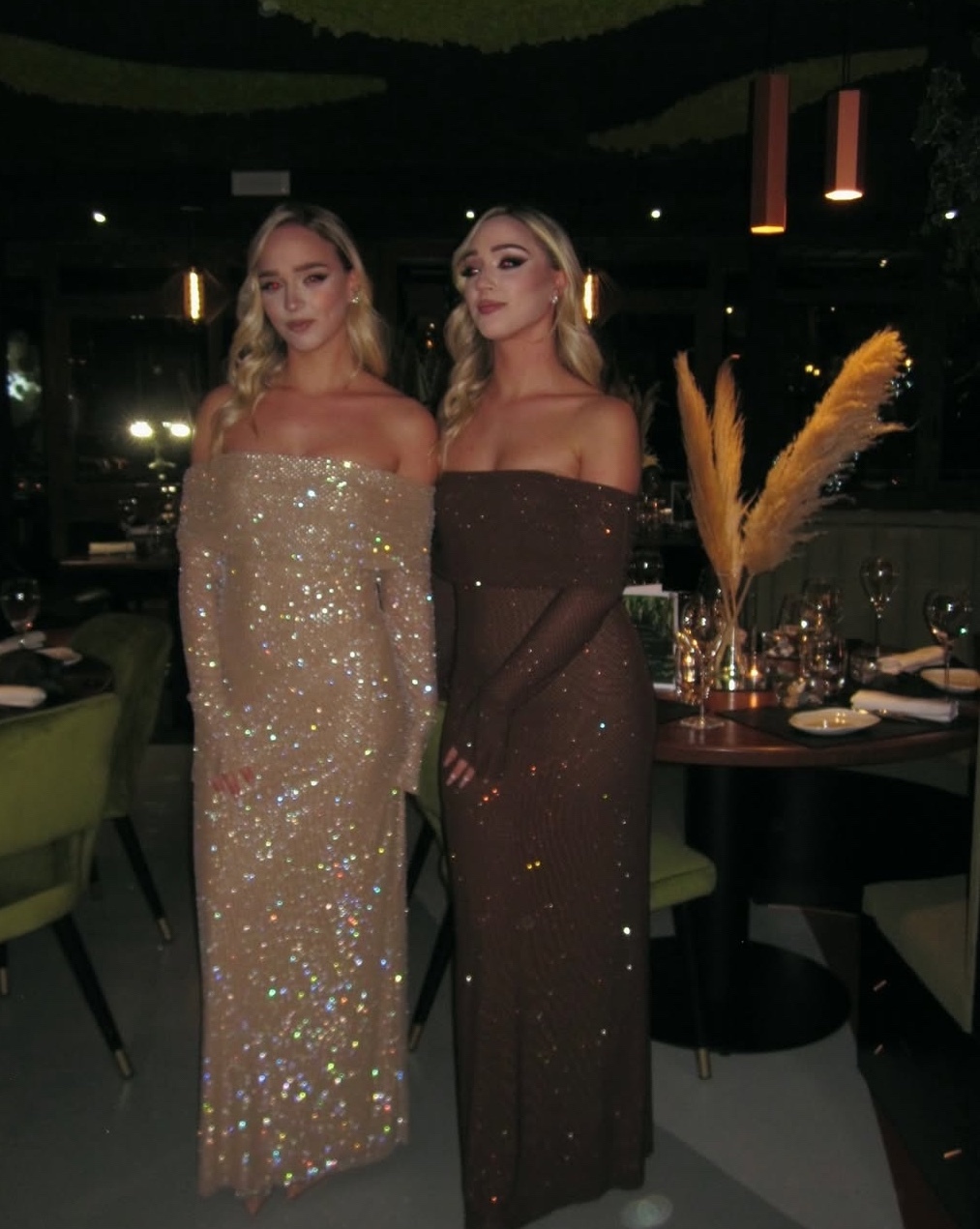 Off Shoulder Strapless Glitter Sequin Bodycon Maxi Dress
