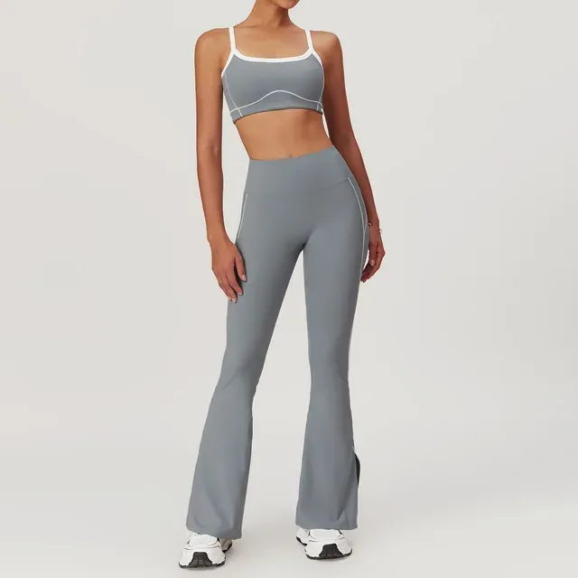 Push Up Fitness Bra & High Waist Leggings Gym Outfit