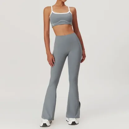 Push Up Fitness Bra & High Waist Leggings Gym Outfit