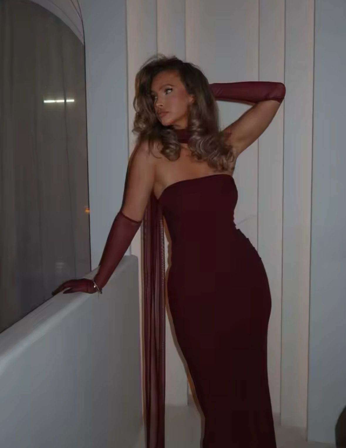 Strapless Off Shoulder Elegant Evening Dress