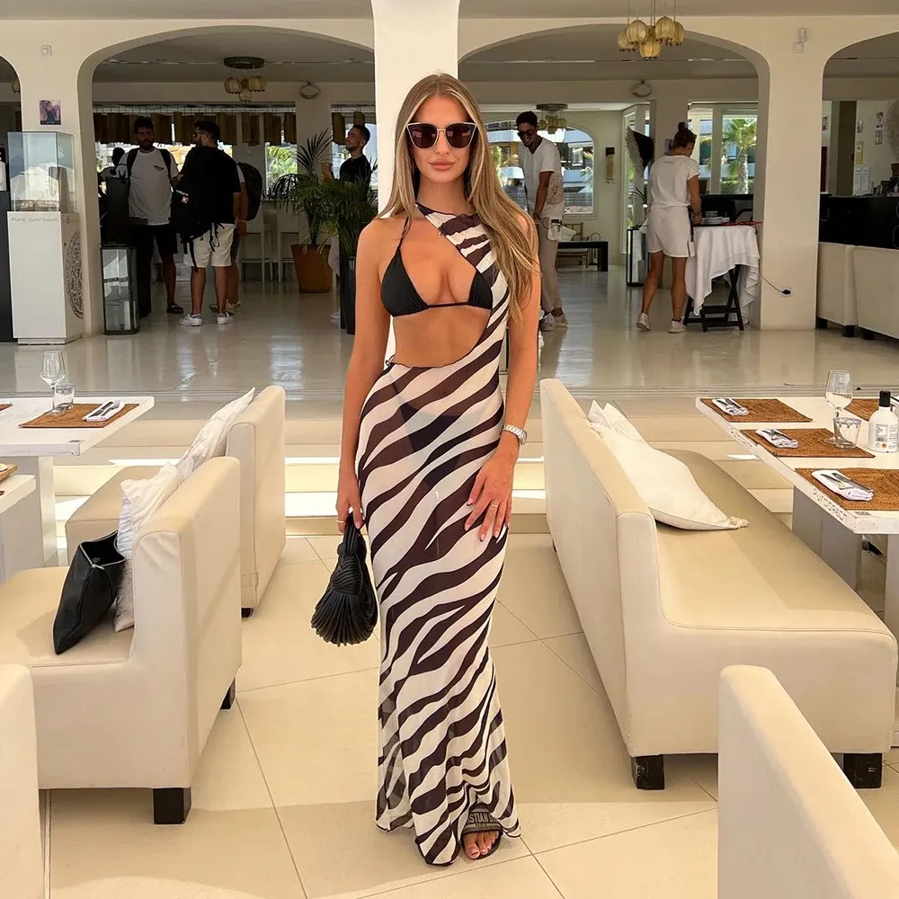 Zebra Stripe 3 Pieces Bikini Set