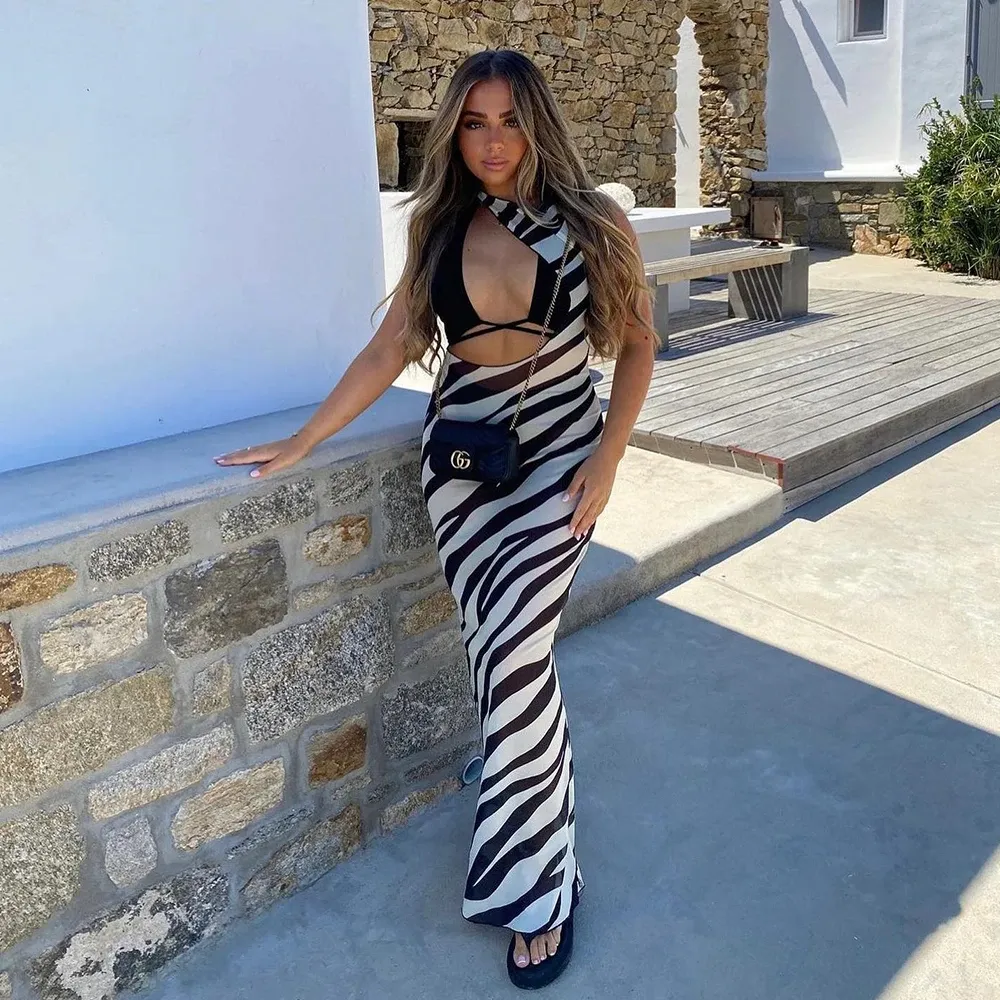 Zebra Stripe 3 Pieces Bikini Set