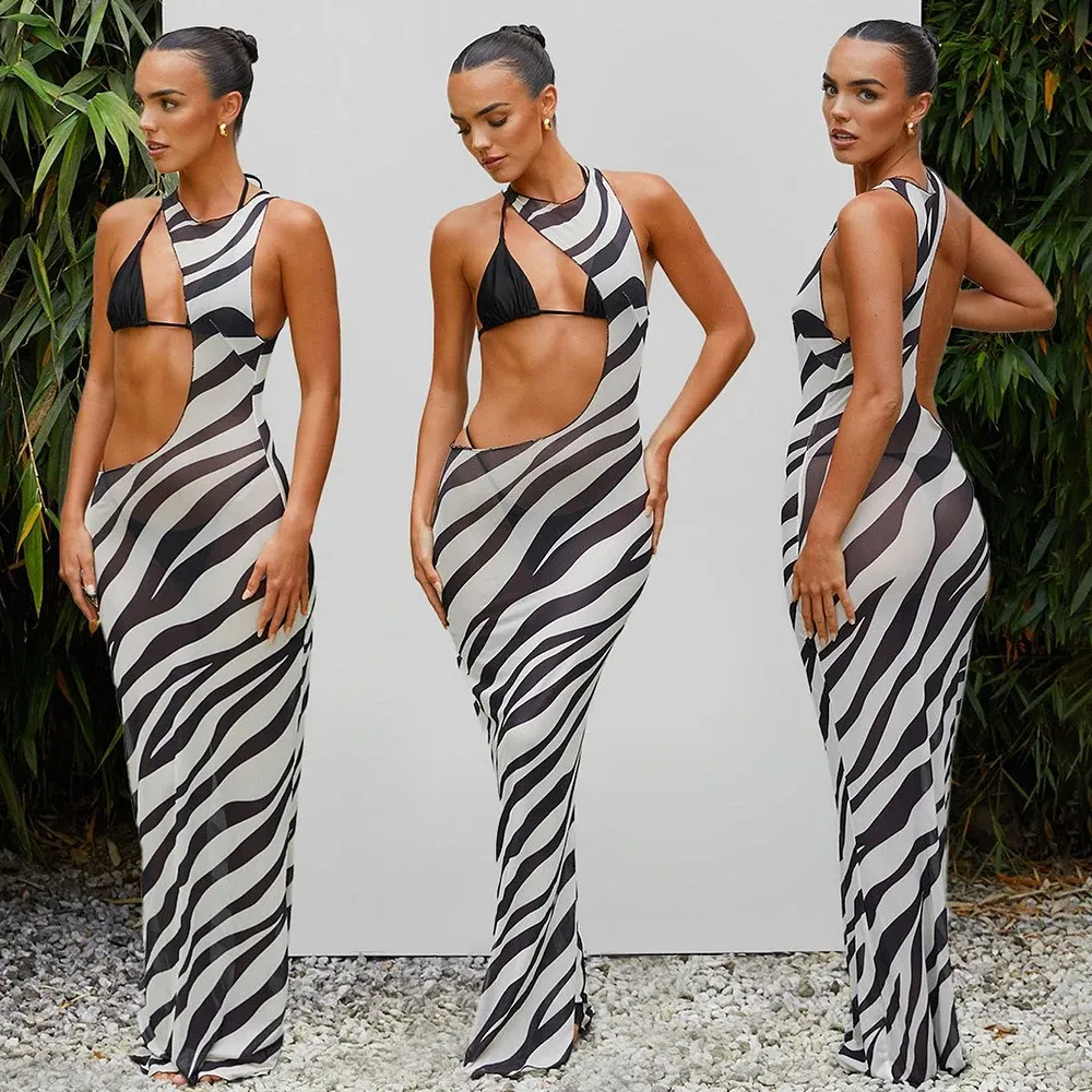 Zebra Stripe 3 Pieces Bikini Set