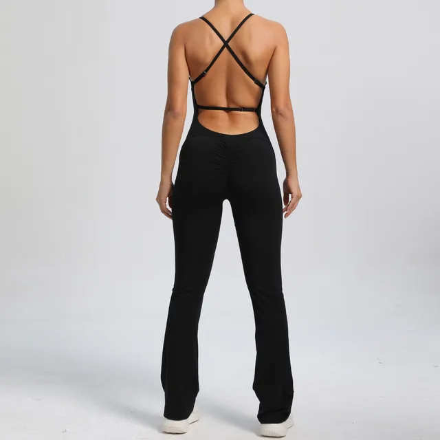 One Piece Backless Fitness Gym Outfit