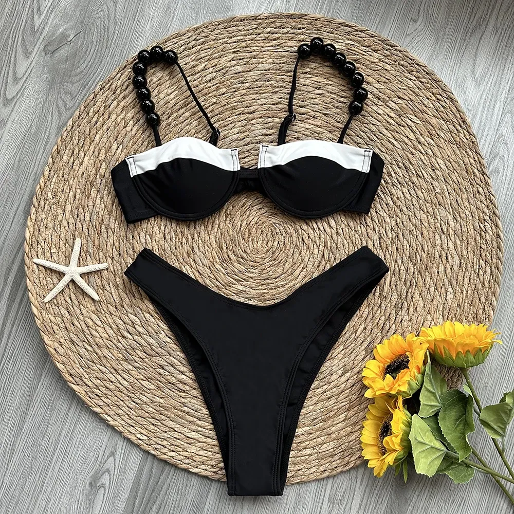 Push Up 3 Piece Cover Up Bikini Set