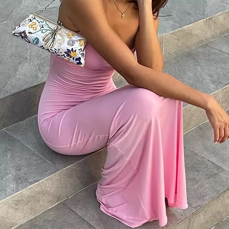 Sleeveless Spaghetti Strap Bodycon Maxi Dress