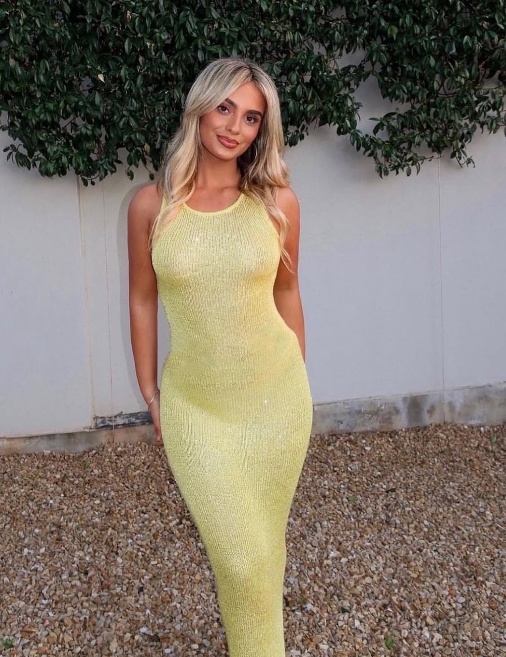 Glitter Bodycon Sleeveless Summer Vacation Holiday Maxi Dress