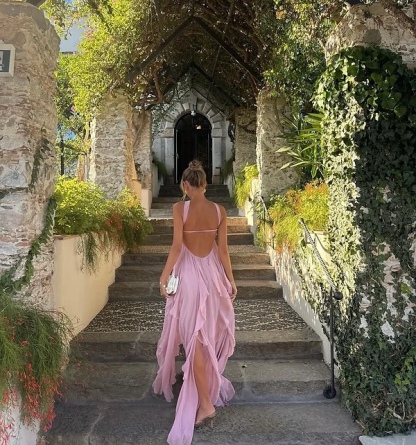 Elegant Ruffle Layered Strapless Maxi Dress